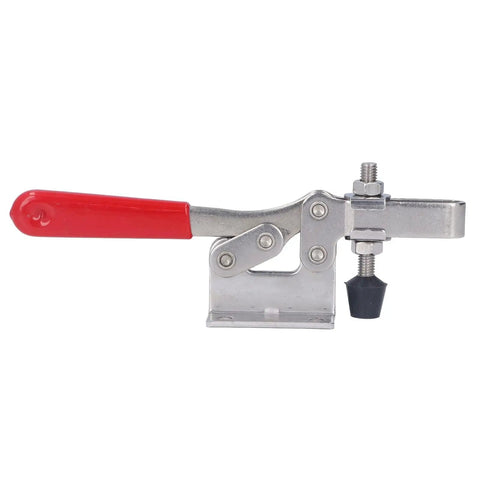 Heavy Duty Quick Release Toggle Clamp Stainless Steel Welding Hand Clamp Tool With 227 Kg Clamping Force, red handle