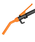 Heavy Duty Portable Fuel Gas Transfer Suction Pump With Adjustable Flow Control Nozzle shown from the side, featuring an ergonomic handle.