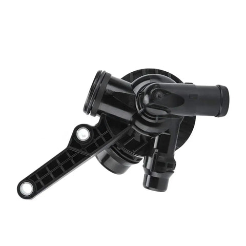 Heavy Duty Thermostat Housing Assembly For Bmw 1 3 5 Series Engine Coolant Controller, durable black plastic part for reliable performance.