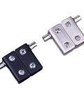 Two Pack Stainless Steel Glass Door Hinges for 5-8mm, 8-10mm, 10-12mm Frameless Panels, Pivot Clamp Hardware Set