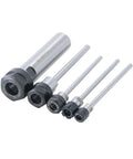 Heavy Duty 150L Collet Chuck Holder Lengthen Tool For CNC Milling Machines With High Hardness Precision Threading and Smooth surfaces, five pieces.