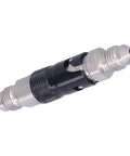Rad AN3 Aluminum Alloy Brake Line Connector With Quick Bayonet Fitment And Rotating Joint For Motorsports, black and silver