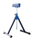 Beefy Heavy Duty Roller Stand With 300 Lb Capacity, 3 In 1 Roller, Adjustable Miter Saw Extension, Height Adjustable, Blue Finish
