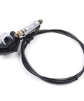 Beefed Up 740Mm Rear Axle Kit With Brake Assembly For Go Kart And 50Cc ATV Rear Shaft, showing brake line and master cylinder