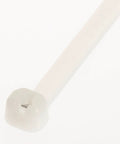 Miniature Cable Tie With Metal Barb Nylon 6.6 14.2 Inch Length Natural Dome Top Head detail view