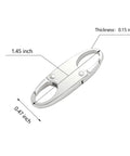 Zipper Pull Replacement Clips Pack Mini Carabiner Zipper Clips Easy Attach Premium PU Grip Durable No Slip Zipper Locks 6 Pack Black And White Anti Theft Clips For Bags Jackets Luggage, dimensions 1.45 x 0.47 x 0.15 inches