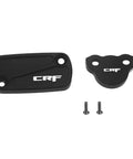 CNC Aluminum Front And Rear Brake Fluid Reservoir Cap For Honda CR And CRF Dirt Bikes 02-24 Black Durable Corrosion Resistant Easy Install Rugged Design