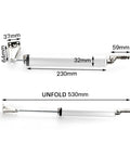 Gas Spring Automatic Door Closer With Soft Close Adjustable Buffer Force Overhead Door Closer dimensions viewed