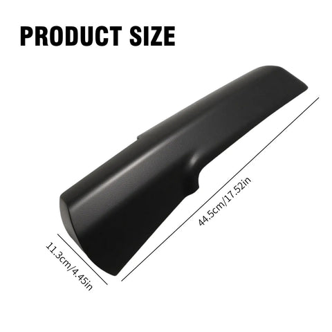 Trailer Tow Mirror Cover Cap Front Arm Right Passenger Side Replacement For Dodge RAM 2014-2019, product size dimensions shown