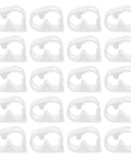 White Plastic Flow Control Clamps Set For Lab Use Adjustable Tube Pinch Valves Fits 5 To 8 mm Hose One Quarter To Five Sixteenths Inch Easy Grip