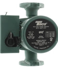 3 Speed Cast Iron Circulator Pump 1 20 HP 115 Volt IFC Integrated Flow Control in green, designed for hydronic boilers, view with label.