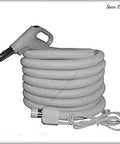 Coiled 35Ft Pigtail Electric Hose With 3 Way Switch for Nutone Vent Hoods, Flexible Tough Duct Hose, Long Reach, Easy Install