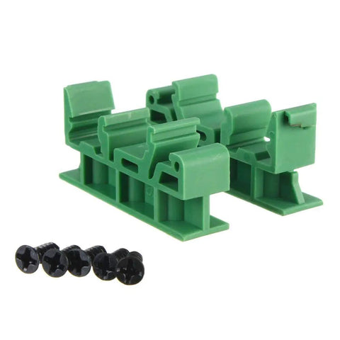 Set Of Five PCB DIN C45 Rail Adapter Brackets For Circuit Board Mounting On 35mm DIN Rail Easy To Install And Detach Bracket Carrier