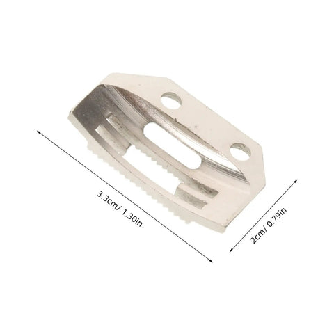 Universal Alloy Needle Plate Model 1-2 For Sewing Machines, Heavy Duty Workhorse Textile And Garment Spare Part With High Traction Feeding And Noise Reduction, Built For Mass Production And Rain Gear Manufacturing. 3.3cm alloy plate