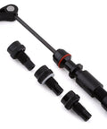 Through Axis Adapter Kit For TacX Flux 2 Flux S And NEO Trainer, No Fuss 12mm Thru Axle Setup with components displayed