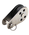 Heavy Duty Stainless Steel Pulley Block Kit 10 Pieces M25 Wire Rope Cable Roller for Lifting Towing Hanging Rigging with Smooth Ball Bearing Rotation Precision, stainless steel pulley with swivel ring