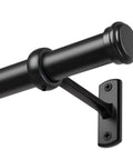 Built Tough Adjustable Curtain Rod Set 72 To 144 Inches 1 Inch Diameter with bracket close-up