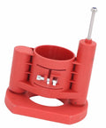 Precision Woodworking Router Lift Base With 46Mm Adjustable Height features red ABS housing for secure attachment to 63 to 65Mm motors.