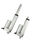 Heavy Duty 24V Linear Actuator Built Like A Tank With Solid Metal Gears, showing two sizes and design for custom builds.
