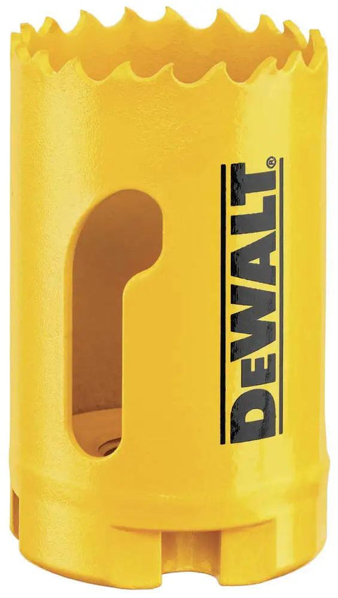 37 Millimeter Bi Metal Hole Saw With Fast Plug Ejection And Patented Tooth Forms optimized for metal and wood cutting.