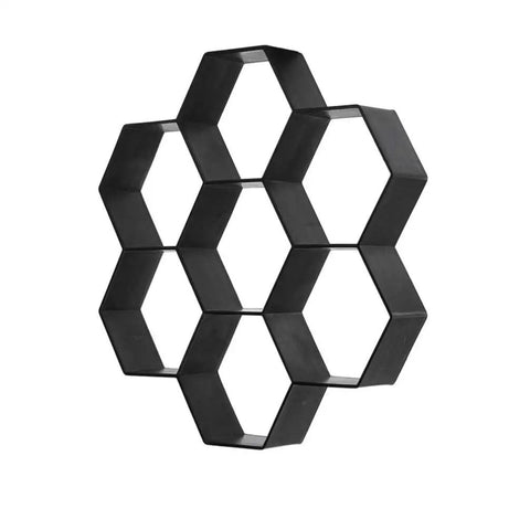 Hexagon Brick Mold For Concrete Pavers Reusable Hex Tile Mold For DIY Garden Path And Patio Floors Easy To Use No Fuss Durable Build 11.41 By 11.02 By 1.69 Inches Perfect Paver Template