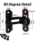 Two Pack Barn Door Lock Set With 180 Degree Flip Latch And Stainless Steel Screws For Bathroom Garden Garage And Outdoor Doors