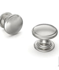 10 Pack Brushed Nickel Cabinet Knobs Silver Round Drawer Knobs For Kitchen Cabinets And Dresser Drawers Pulls Zinc Hardware