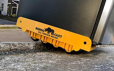 All Terrain Heavy Duty Appliance Dolly conquering uneven surface with expandable feature, 2000 lb capacity, made in USA
