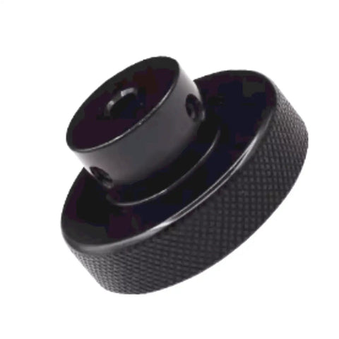 Beefy Black Aluminum Handwheel 30mm Outer Diameter 8mm Bore Knurled for Precise Slide Displacement Platform Handle CNC Machined