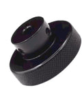 Aluminum Alloy Handwheel 50mm OD 8mm Bore Black Knurled Grip For Slide Displacement Platform Handle, CNC Precision Machined