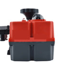 No Nonsense On Off Electric Actuator delivering smooth operator valve control, compact red and gray design for industrial use.