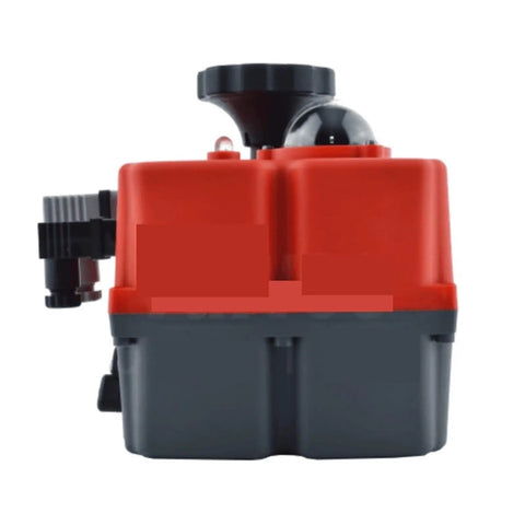 No Nonsense On Off Electric Actuator delivering smooth operator valve control, compact red and gray design for industrial use.