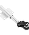 Heavy Duty Sliding Gate Rollers Loaded With Spring Shock Absorption And Height Adjustments For Iron And Retractable Gates. Close-up view of roller.
