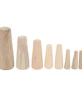 Boater Ready Wooden Conical Bungs Plugs Set Ten Pcs For Thru Hull Emergency Seals Soft Wood Drain Plugs in various sizes