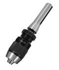 Self Tightening Drill Chuck With R8 Shank For CNC Drills And Lathes Spindle, Keyless Clamp, front view with JT6 mount
