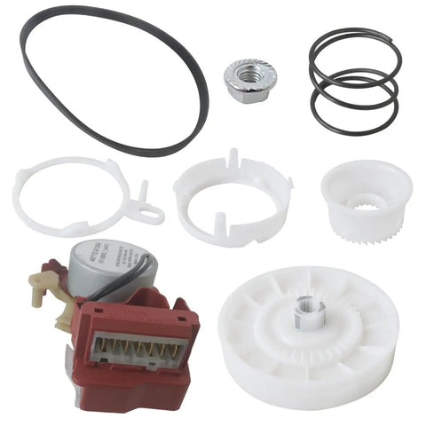 Washer Repair Kit For Front Load Machines With W10006355 W10721967 And W10006384 with actuator, clutch, and belt parts