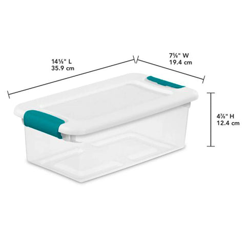 Heavy Duty Clear Latch Storage Box With See Through Base For Home Organization Durable Plastic Container Easy Access Setup Straight Up Reliable Gear Legit Top Shelf Quality Nifty Bin For Garage Closet Or Bedroom Sorting