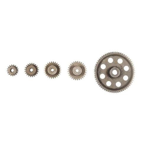 Beefed Up Steel Differential Main Spur Gear Set 64T 17T 21T 26T 29T Motor Gear For RC Cars Replacement Parts Compatible With Redcat Volcano