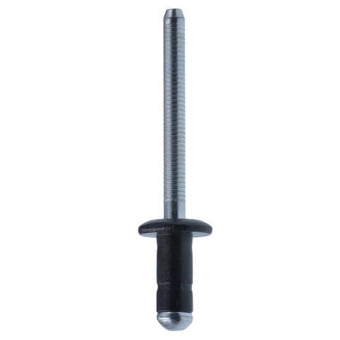 Straight Up Fix With Twenty Hella Tough Fuel Door Rivets And General Purpose Specialty Hardware For Toyota Lexus Camry Corolla Prius Highlander ChRxB And Everyday Driver Rig Upgrades black steel core rivet with black oxide finish.