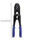 Professional Heavy Duty Manual Terminal Crimping Tool Pliers With Ergonomic Blue Grip, high carbon steel, 42 cm size.