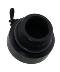 DIN Scuba Tank Valve Dust Plug Cap with Male Thread, Durable Plastic Shield for 200 Bar or 300 Bar DIN Valves, Top View