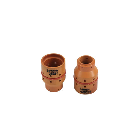 Swirl Ring And Retaining Cap Replacement Kit For Hypertherm PMX 30 Air Plasma Cutting Torch Consumables, includes 2 swirl rings