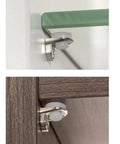 Beefy Heavy Duty Shelf Support Pins with Glass Shelves Pegs and Silicone Bumpers, sturdy steel brackets for cabinets and wall-mount.