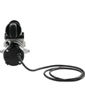 Top Tier 1.5 Ton Electric Linear Actuator With 12V Dc Motor and Silky Smooth Electro Hydraulic Cylinder close-up showing motor and connector.