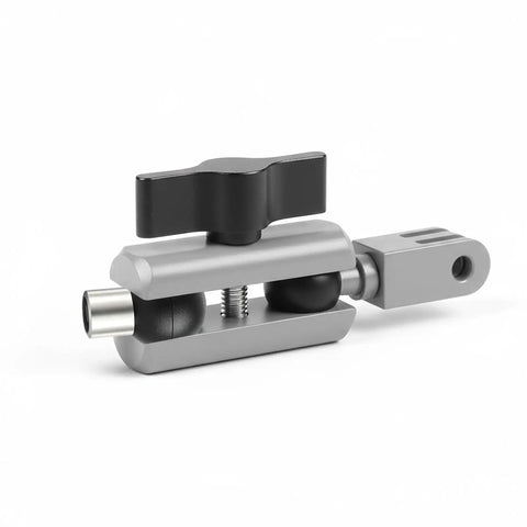 Heavy Duty 17mm Ball Head Mount With 1/4-20 Thread Aluminum Screw Adapter For Action Cameras, Smartphones, GPS Devices And Tripods, Vibration Free Stable Mount For Photo And Video, aluminum and stainless steel clamp