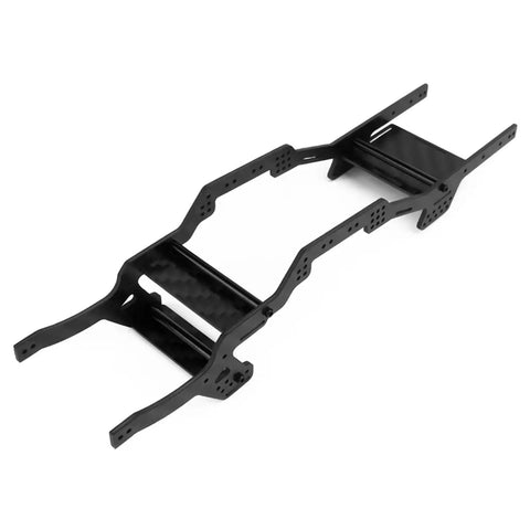 Axial SCX24 Carbon Fiber Low Center Of Gravity Chassis Frame Kit Replacement For RC Crawler, black carbon fiber structure