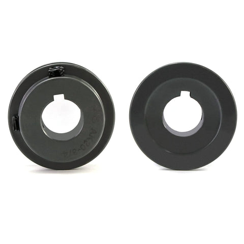 Single Groove V Belt Pulley 2.05 Inch OD, 3/4 Inch Fixed Bore, Cast Iron Pulley For V Belt 4L A AX, Heavy Duty Anti Corrosion Drive Wheel For Industrial Equipment