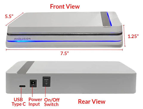 Pro X 8TB USB 3.0 External Gaming Hard Drive For PS5 And PS4 Console With 7200RPM Enterprise HDD, Built For 24 Seven Play, High Capacity Expandable Storage For Next Gen And Legacy Games, front view