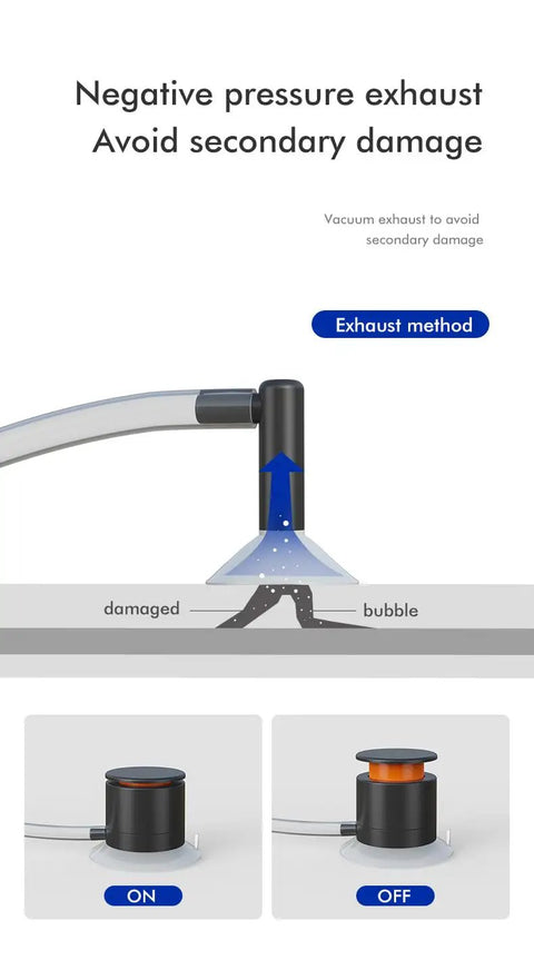 Diagram showing vacuum suction tool from Windshield Crack Repair Kit With Vacuum Suction For SUVs Trucks And Windows Delivers Invisible, Long Lasting, Hassle Free Chip And Crack Repair In Minutes Stops Crack Spreading In Just 20 Minutes With Professional Grade Resin And Easy, Clear Finish.