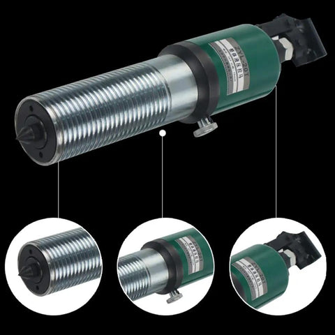 Heavy Duty 10 Ton Hydraulic Gear Puller Wheel Bearing Separator With Adjustable Pump Kit close-up of threaded hydraulic pump.